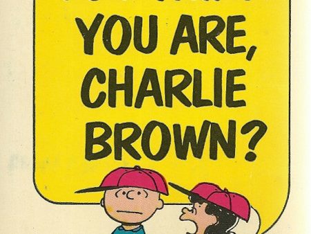 Who Do You Think You Are, Charlie Brown? For Discount