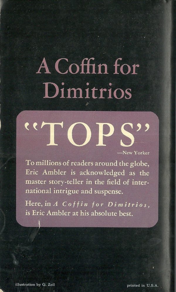 A Coffin for Dimitrios Online Hot Sale